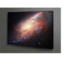 spiral galaxy photo print on canvas