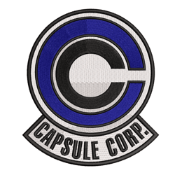 Capsule Corp Logo Embroidery Anime Dragon Ball Embroidery Digital Digital Design Embroidery