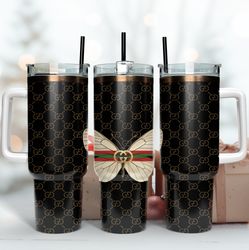 Gucci Butterfly 40Oz Tumbler Design
