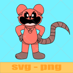monstermouse SVG Coloring Page  SVG Smiling Critters Png ,SVG, Ink Cricut desgin space