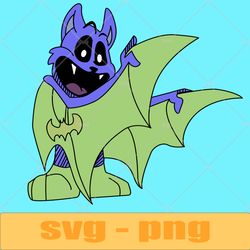 batwing Smiling Critters ,SVG Coloring Page  SVG Smiling Critters Png ,SVG, Ink Cricut desgin space