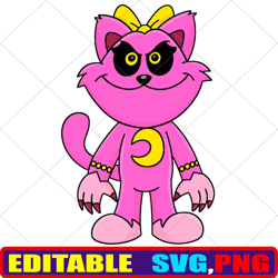 Editable Sticker Kittynap SVG Sticker from Kittynap Coloring Pages Sticker Kittynap Vector.