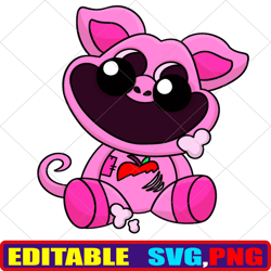 Editable Sticker Ruined Picky Piggy SVG Sticker from Ruined Picky Piggy Coloring Pages Sticker Ruined Picky Piggy Vector