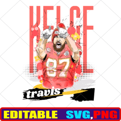 Red Kingdom Png, Retro Png, travis kelce Png, Kansas City Chiefs Png, Chiefs Kingdom Png