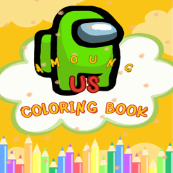 AM0NG coloring pages for kids