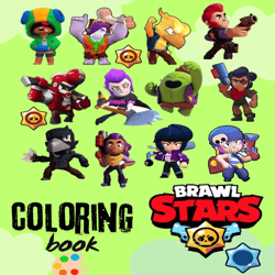 brawl star coloring book, coloring page