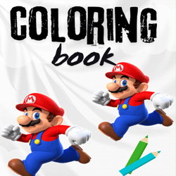 coloring book super mario