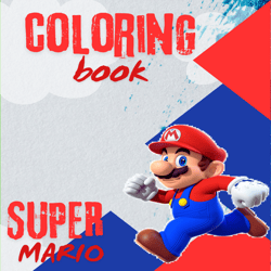 coloring page super mario