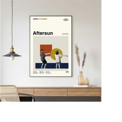 Aftersun Movie Poster, Aftersun Print, Retro Movie Poster, Minimalist Art Print, Vintage inspired, Midcentury Art, Wall