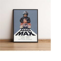 mad max poster, mad max print, mad max interceptor poster, 80s movie, gift for him, gift, gift for her, movie poster, mo