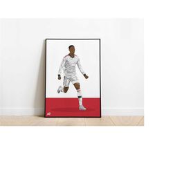Marcus Rashford Manchester United Football Poster Print A3 / A4 / A5 Wall Art, Office, Bedroom