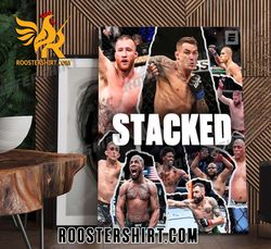 Fight Card Stacked UFC 291 Poster Canvas  Roostershirt