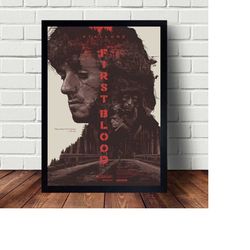 First Blood Movie Poster Canvas Art Wall Home Decor (No Frame)