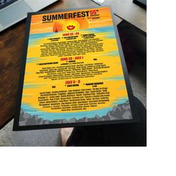 Music Festival Lineups 2023 Who's Playing Which Music Festival and When Poster Wall Art