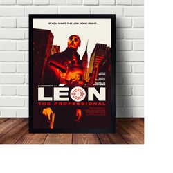 Leon The Professional Movie Poster Canvas Art Wall Home Decor (No Frame)