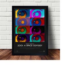 2001 A Space Odyssey Movie Poster, Canvas Art Wall Home Decor (No Frame)