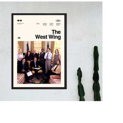 The West Wing Poster, The West Wing Print, Movie Poster, Vintage Poster, Retro Poster, Minimalist Art, Modern Art, Wall