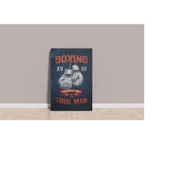 boxing player canvas / boxing canvas wall art / boxing gloves wall art /  sport canvas / gym wall decor / art prints / w