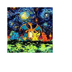Starry Night Inspired Famous Artwork Reproduction Canvas Wall Art Japanese Art Wall Hanging Decor Van Gogh Fans Gift Gic