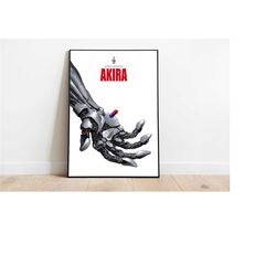 Akira Poster / Katsuhiro Otomo / Minimalist Movie Poster / Vintage Retro Art Print / Anime Poster / Wall Art Print / Hom