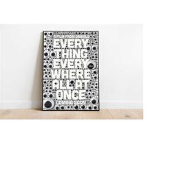 Everything Everywhere All at Once Poster / Dan Kwan / Minimalist Movie Poster  Vintage Retro Art Print / Custom Poster /