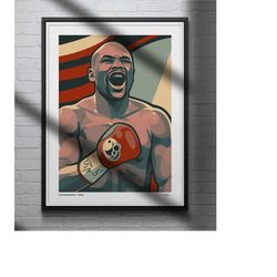 floyd mayweather jr poster boxing illustrated art print