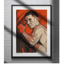gennady golovkin ggg poster boxing illustrated art printprint