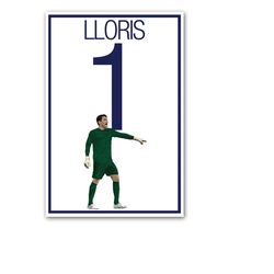Hugo Lloris Poster - Tottenham Hotspur F.C. Soccer Poster- Hugo Lloris Print - Hugo Lloris Art Work - Spurs Soccer Art -