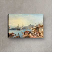 jacob jacobs, general view of constantinople photo canvas, old istanbul photos print canvas, landspace photo print canva