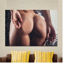 canvas painting nude female butt, sexy canvas, sensual photo canvas poster, mature