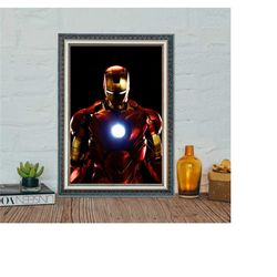 Iron Man 3 Movie Poster, Iron Man 3 Classic Vintage Poster, Canvas Cloth Movie Poster