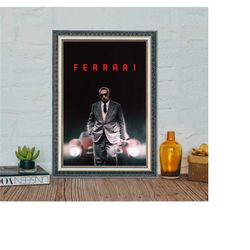Ferrari  Movie Poster, Ferrari (2023) Classic Movie Poster, High Quality Canvas Cloth Poster