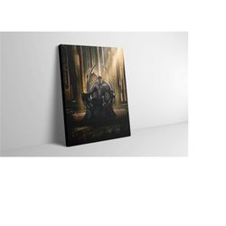 Black Panther Canvas Wall Art - Black Panther Poster - Black Panther Print - Black Panther Artwork - Black Panther Paint
