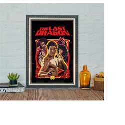The Last Dragon Movie Poster, The Last Dragon Classic Vintage Movie Poster, Classic Movie Canvas Cloth Poster