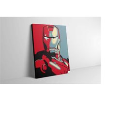 Iron Man Canvas Wall Art - Iron Man Poster - Iron Man Print - Iron Man Artwork - Iron Man Painting - Iron Man Wall Decor