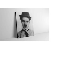 Charlie Chaplin Canvas Wall Art - Charlie Chaplin Poster - Charlie Chaplin Print - Charlie Chaplin Artwork - Charlie Cha