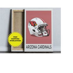 Arizona Cardinals Football Coach Gift, Sports Poster, NFL Poster, Football Dad, NFL Gifts, NFL Wall Art, Football Poster