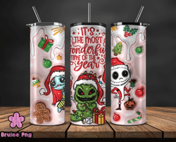 Grinchmas Christmas 3D Inflated Puffy Tumbler Wrap Png, Christmas 3D Tumbler Wrap, Grinchmas Tumbler PNG 91