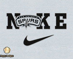 Nike San Antonio Spurs Svg, Stitch Nike Embroidery Effect, NBA Logo, Basketball Svg, NBA, Nike Nba Design 28