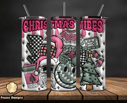 Christmas 20oz Tumbler Wrap PNG, Christmas 3D Inflated Puffy Tumbler Wrap Png, Grinchmas 20oz Png 46