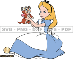 Alice in Wonderland Svg, Alice Svg, Cartoon Customs SVG, EPS, PNG, DXF 40