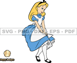 Alice in Wonderland Svg, Alice Svg, Cartoon Customs SVG, EPS, PNG, DXF 125