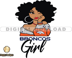 Broncos Girl Svg, Girl Svg, Football Team Svg, NFL Team Svg, Png, Eps, Pdf, Dxf file 10
