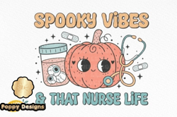 Halloween Nurse Spooky Vibes Sublimation