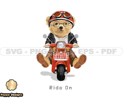 Harley Biker Bear, Motorbike SVG PNG, Harley Logo, Skull SVG Files, Motorcycle Tshirt Design, Digital Download 136