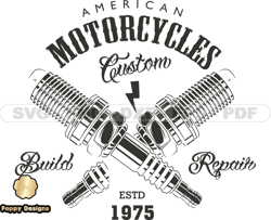 Motorcycle svg logo, Motorbike SVG PNG, Harley Logo, Skull SVG Files, Motorcycle Tshirt Design, Digital Download 286