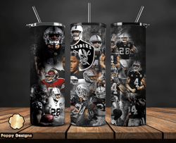Raiders Sports Tumbler, 32 Team Football Tumbler Png Design, Nfl Tumbler Wrap 18