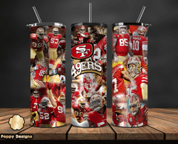 49ers Sports Tumbler, 32 Team Football Tumbler Png Design, Nfl Tumbler Wrap 30