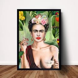 Frida Kahlo Poster Canvas Wall Art Home Decor (No Frame)