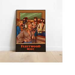 Fleetwood Mac Poster, Vintage Band Poster, Fleetwood Mac Print, Stevie Nicks Art, Fleetwood Mac Gifts, A3 A4 A5